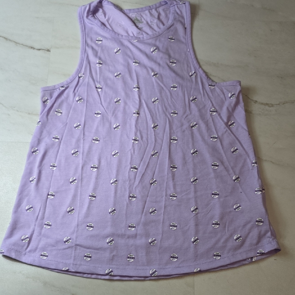 Disney Lavender Tank Top with Pattern